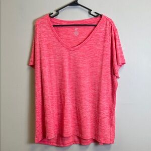 Pro Player Heathered Pink Short Sleeve Tee